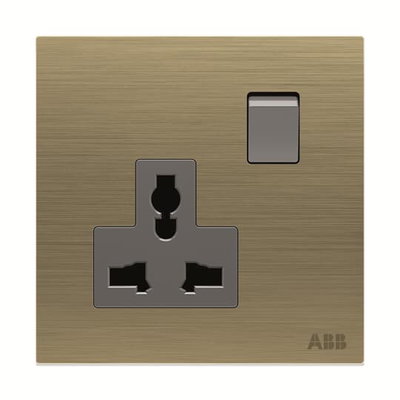Socket outlet Universal Without imprint Antique Gold - Millenium