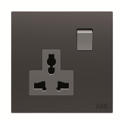 Socket outlet Universal Without imprint Silk Black - Millenium