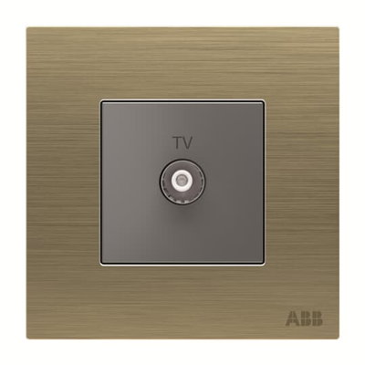 TV outlet 1 gang Antique Gold - Millenium