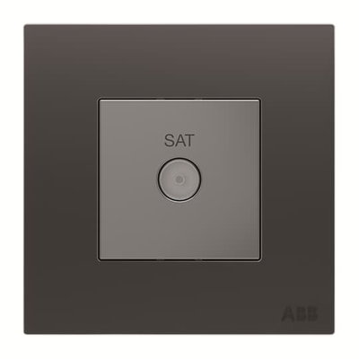 SAT outlet SAT 1 gang Silk Black - Millenium