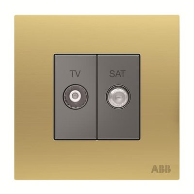 TV/SAT outlet 1 gang Matt Gold - Millenium
