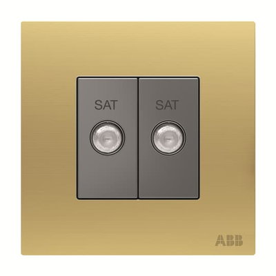 SAT outlet SAT 1 gang Matt Gold - Millenium