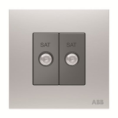 SAT outlet SAT 1 gang Stainless steel - Millenium
