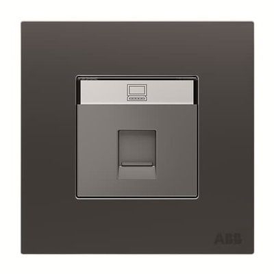Data outlet 1 gang Silk Black - Millenium