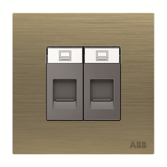 Data outlet 2 gang Antique Gold - Millenium