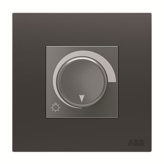 Dimmer 1-gang Silk Black - Millenium