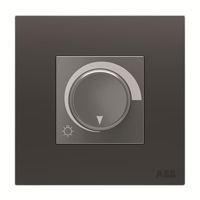 Dimmer 1-gang Silk Black - Millenium