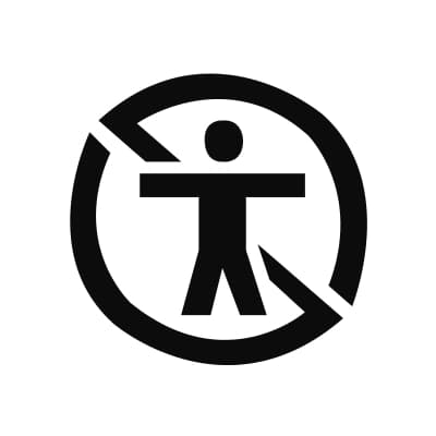 Symbol for rocker with Symbol "stop" Black - Millenium