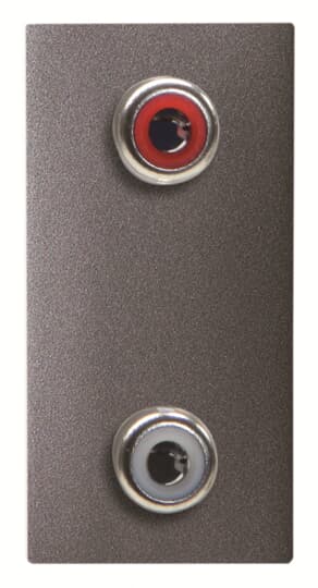VDI outlet Cinch 1 gang Anthracite Polished - Millenium
