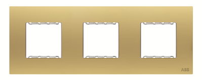 Frame 3-gang Matt Gold - Millenium