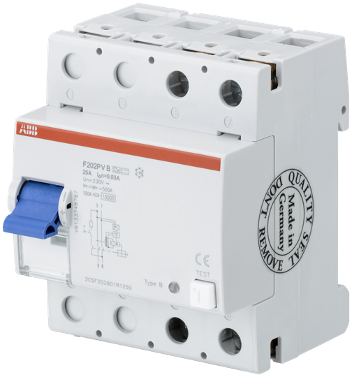 Residual Current Circuit Breaker - 2P - Type B+ - 30 mA - 25 A
