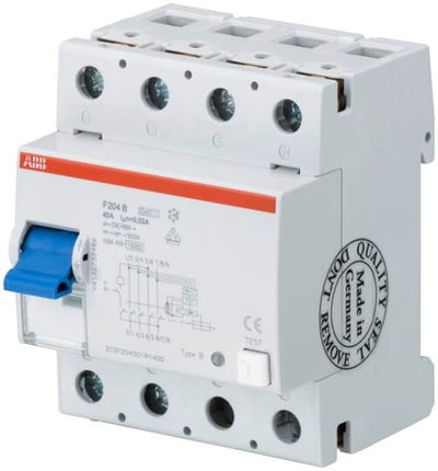 Residual Current Circuit Breaker F200 - 4P - 300 mA - 80 A - Type B