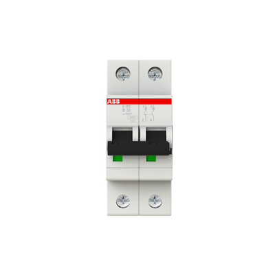 Miniature Circuit Breaker - S200 - 2P - 32 A - B - (AC) 6 kA