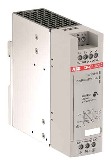 CP-C.1 24/5.0-L Power supply In:100-240VAC/90-300VDC Out:DC 24V/5A