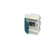 Consumer unit  MISTRAL41F, Flush mounting, 4 modules, 1 row(s), IP41,  Door: Single, Plastic, Transparent, Dimensions: 202 mm x 152 mm x 104 mm