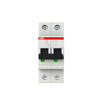 Miniature Circuit Breaker - S200 - 2P - 20 A - C - (AC) 6 kA