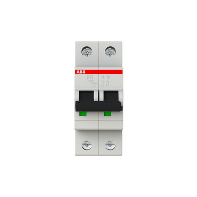Miniature Circuit Breaker - S200 - 2P - 13 A - C - (AC) 6 kA