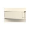 Consumer unit  MISTRAL41W, Surface mounting, 18 modules, 1 row(s), IP41,  Door: Single, Plastic, Opaque, Dimensions: 262 mm x 387 mm x 119 mm