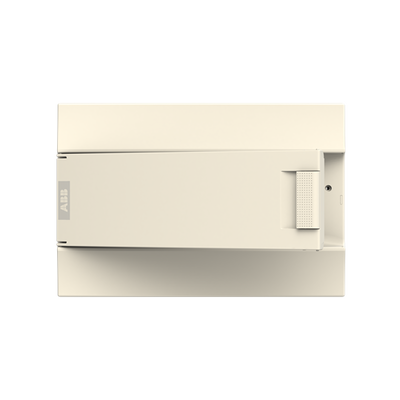 Consumer unit  MISTRAL41W, Surface mounting, 18 modules, 1 row(s), IP41,  Door: Single, Plastic, Opaque, Dimensions: 262 mm x 387 mm x 119 mm