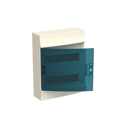 Consumer unit , Surface mounting, 24 modules, 2 row(s), IP41, Door: Single, Plastic, Transparent, Dimensions: 119.000 mm x 297.000 mm x 387.000 mm – Görsel 2 / 3