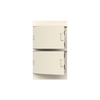 Consumer unit  MISTRAL41W, Surface mounting, 72 modules, 4 row(s), IP41,  Door: Single, Plastic, Opaque, Dimensions: 659 mm x 382 mm x 119 mm