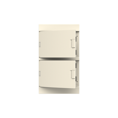Consumer unit  MISTRAL41W, Surface mounting, 72 modules, 4 row(s), IP41,  Door: Single, Plastic, Opaque, Dimensions: 659 mm x 382 mm x 119 mm