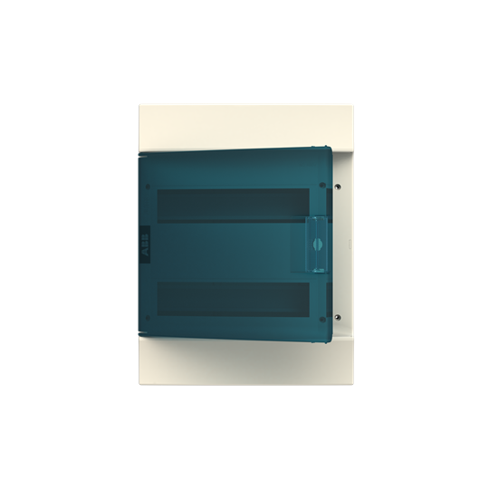 Consumer unit , Surface mounting, 24 modules, 2 row(s), IP41, Door: Single, Plastic, Transparent, Dimensions: 119.000 mm x 297.000 mm x 387.000 mm