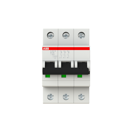 Miniature Circuit Breaker - S200M - 3P - 25 A - B - (AC) 10 kA – Image 2 of 3