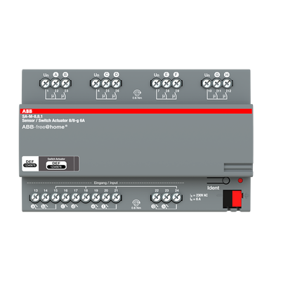 SA-M-8.8.1 Switch Actuator I/O, 8-fold, 6 A, MDRC