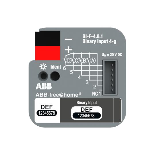BI-F-4.0.1 Binary Input, 4-fold, FM