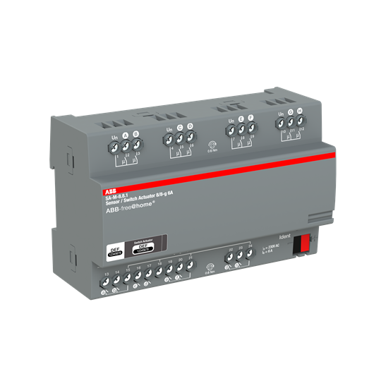 SA-M-8.8.1 Switch Actuator I/O, 8-fold, 6 A, MDRC – Görsel 2 / 4