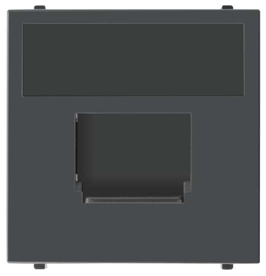 Cover plate Data connection Anthracite Polished - Millenium