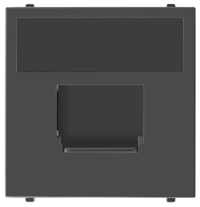 Cover plate Data connection Anthracite Polished - Millenium