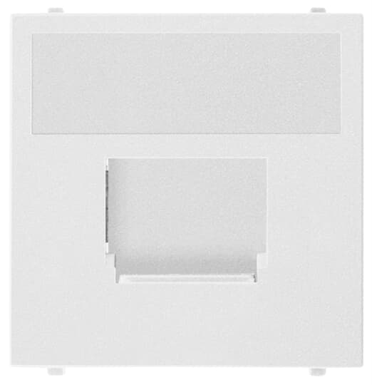 Cover plate Data connection White - Millenium
