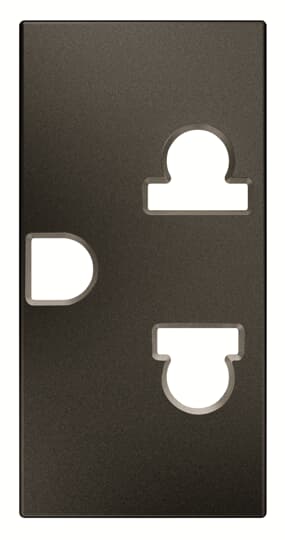 Socket outlet EU/US 2P Anthracite - Zenit BS