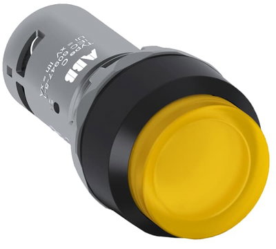 Yellow Compact Pushbutton