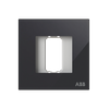 Frame 1-gang(s) Black Glass - Millenium