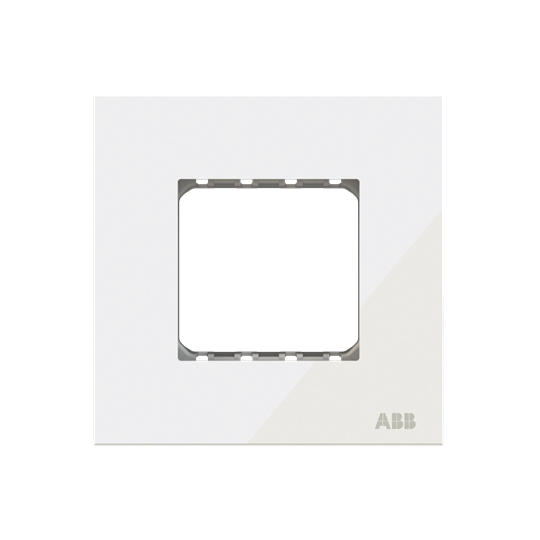 Frame 1-gang(s) White Glass - Millenium
