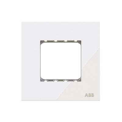 Frame 1-gang(s) White Glass - Millenium