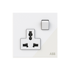 Socket outlet Universal White Glass - Millenium