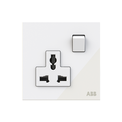Socket outlet Universal White Glass - Millenium