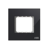 Frame 1-gang(s) Black Glass - Millenium
