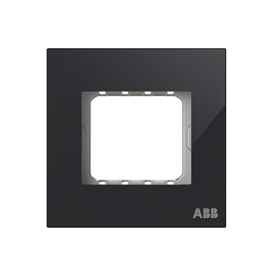 Frame 1-gang(s) Black Glass - Millenium