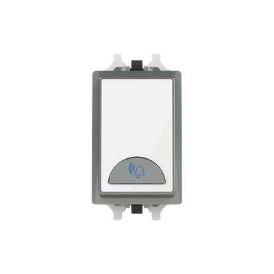 Push-button bell symbol White Glass - Millenium