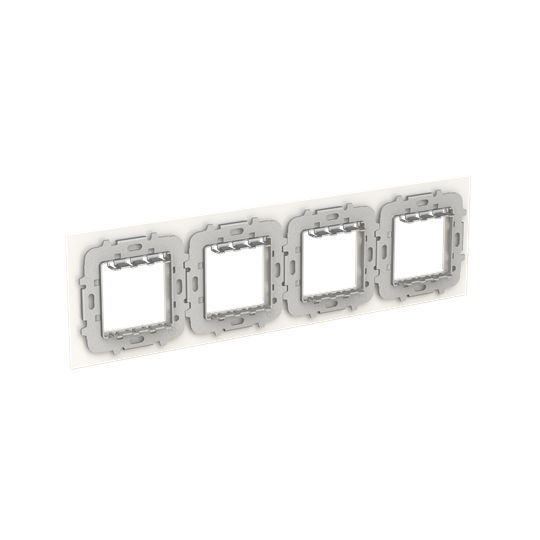 Frame 4-gang(s) White Glass - Millenium – Görsel 2 / 3