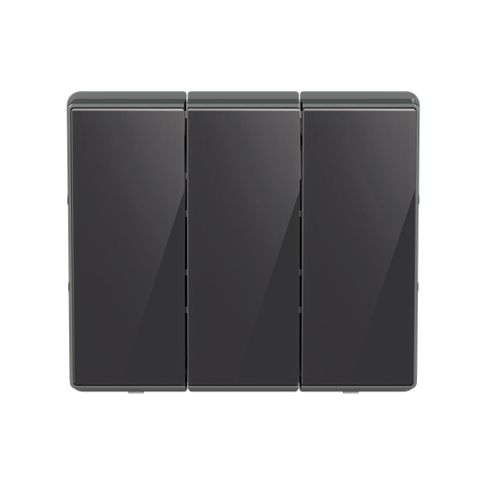 Push-button Black Glass - Millenium
