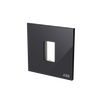 Frame 1-gang(s) Black Glass - Millenium
