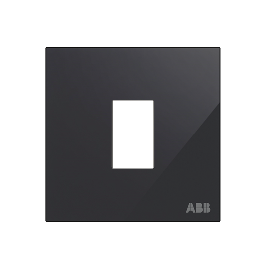 Frame 1-gang(s) Black Glass - Millenium