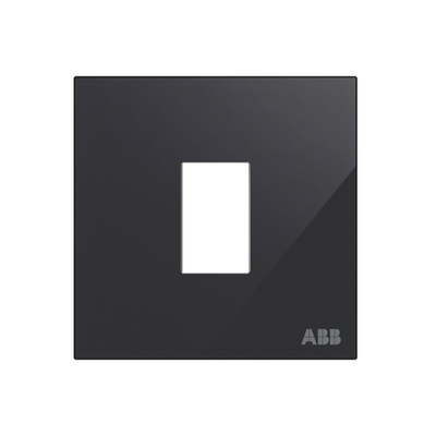 Frame 1-gang(s) Black Glass - Millenium