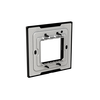 Frame 1-gang(s) Black Glass - Millenium